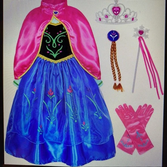 Funna | Costumes | Funna Princess Fancy Dress Party Costume With  Accessories 6 | Poshmark
